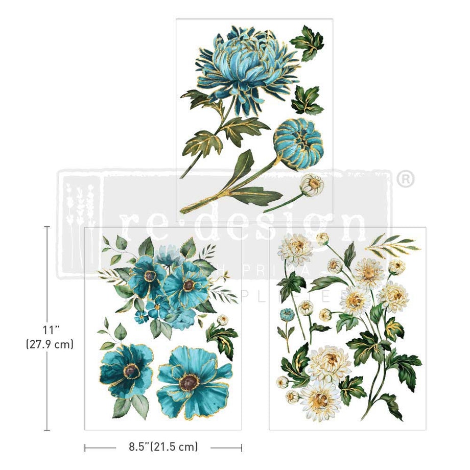 Shop Gilded Floral ReDesign with Prima Rub on Transfer – Decoupage  Napkins.Com
