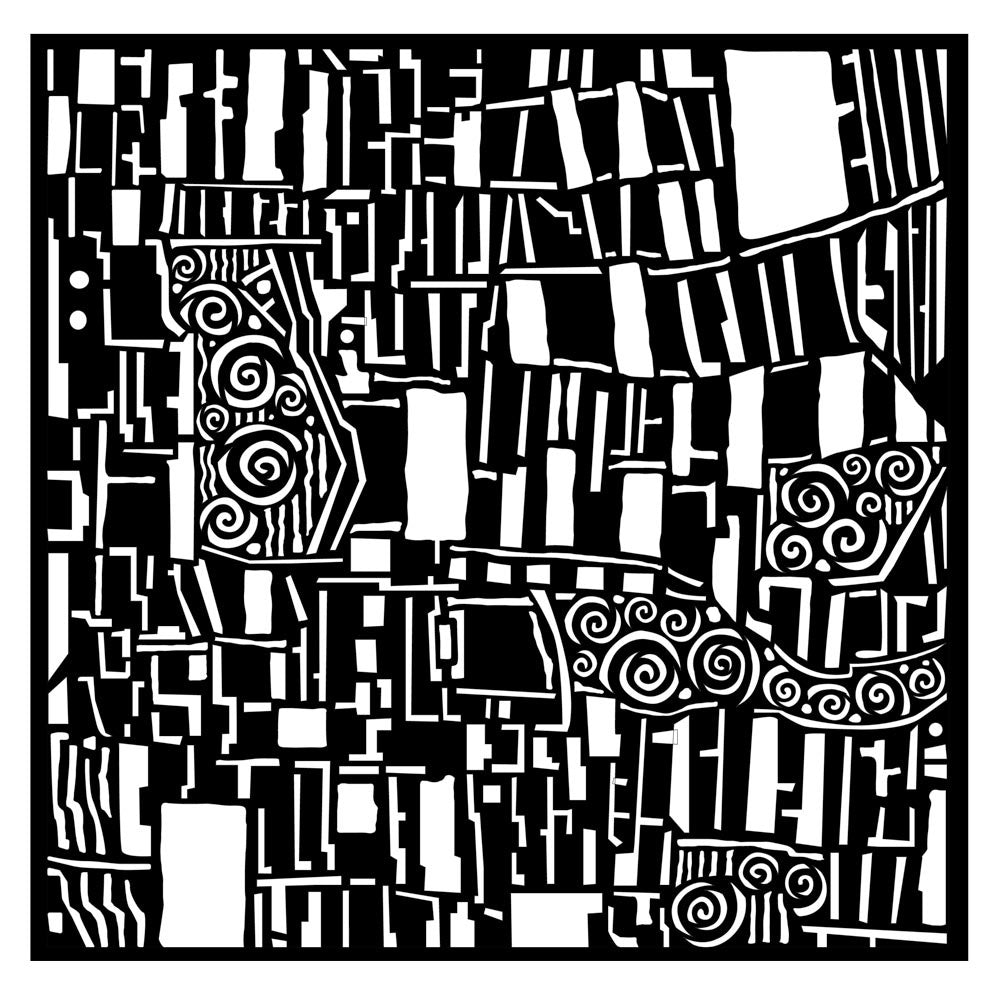 Stamperia Klimt Square Pattern Stencils are made of flexible yet strong plastic material. Ideal for 3D effects and Mixed Media