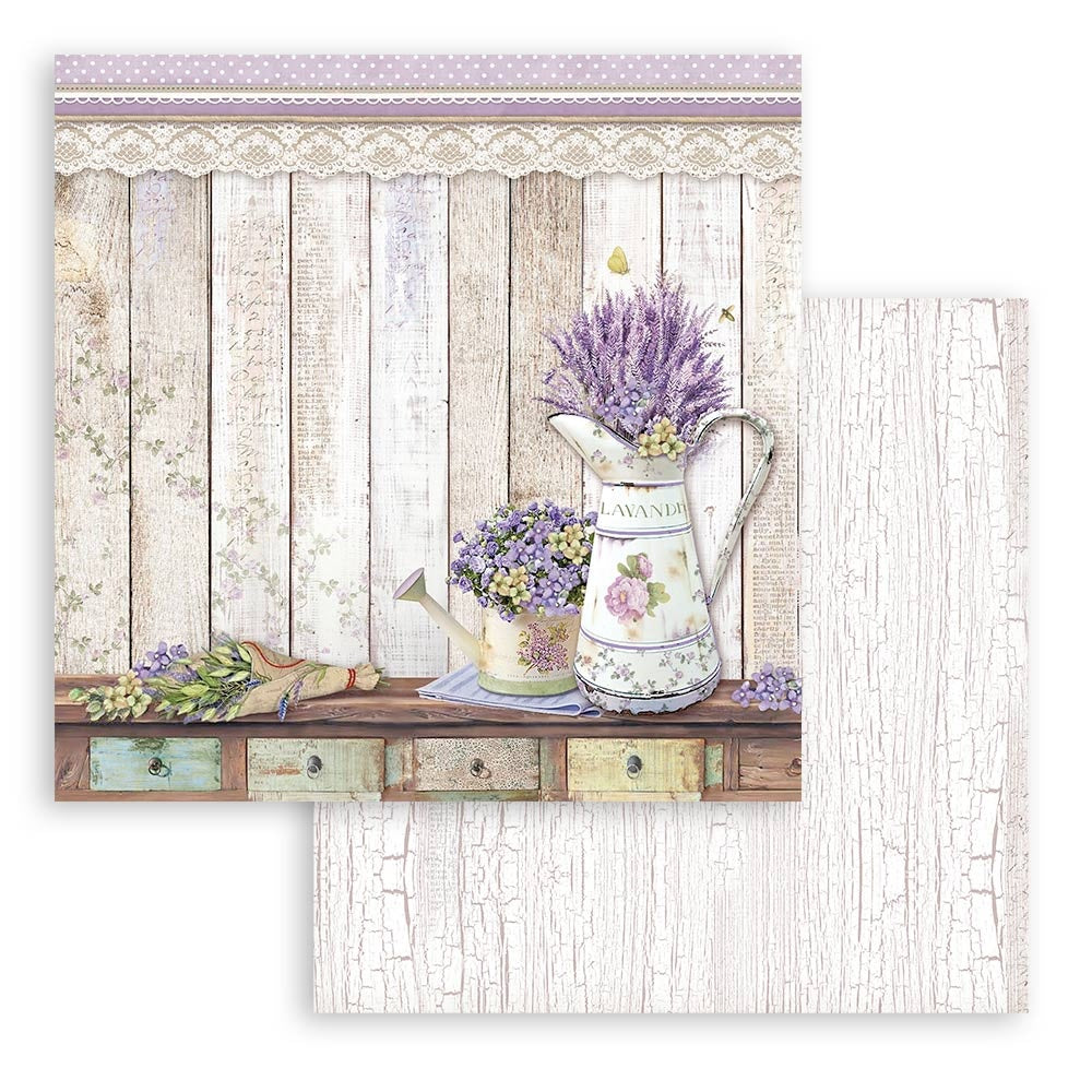 Plakboekpapier 20x20 Provence Stamperia | | 10 st Plakboekpapier 20x20 Provence Stamperia | | 10 st