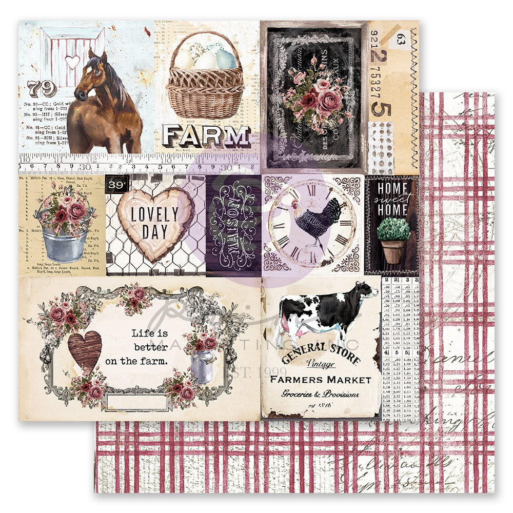 Let’s go out to the farm! This Farm Sweet Farm Collection features beautiful floral details and a gorgeous vintage red color palette 