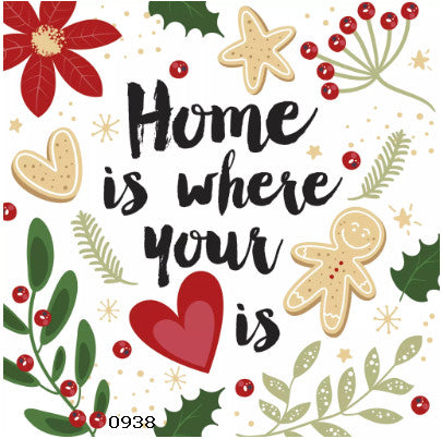 Beautiful Christmas Holiday Decoupage Napkin for Crafting, Scrapbooking, Journaling, Mixed Media