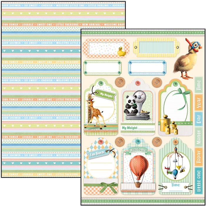 My First Year Ciao Bella Creative Pad for Scrapbooking, Decoupage, Cardmaking, Journaling
