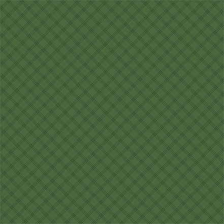 Green check pattern Echo Park Journaling Card, The Home for Christmas Collection - 12"x12" Double-Sided Scrapbooking Cardstock. Individual Squares