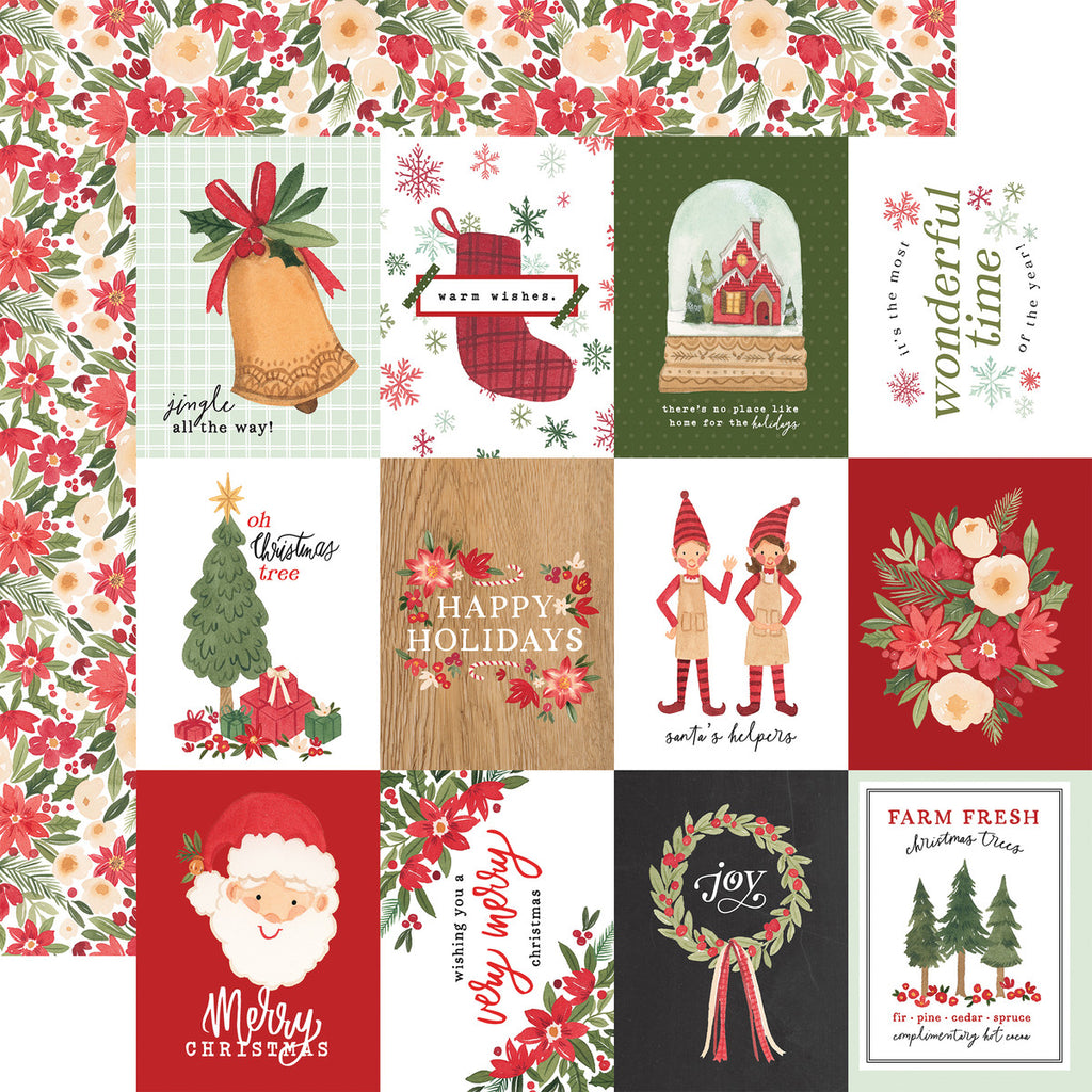 Carta Bella Christmas Letters to Santa Journaling Card, Hocus Pocus Collection - 12"x12" Double-Sided Scrapbooking Cardstock