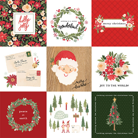 Carta Bella Christmas Letters to Santa Journaling Card - 12"x12" Double-Sided Scrapbooking Cardstock