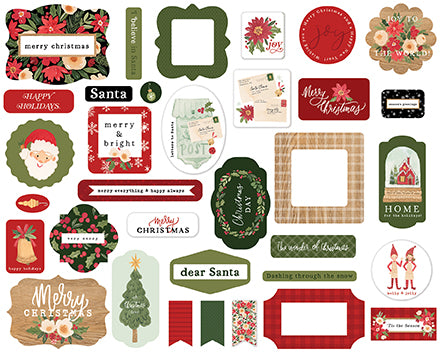 Shop Carta Bella Letters to Santa Christmas Ephemera Die Cuts. Have fun embellishing your next Scrapbooking, Journaling, Cardmaking