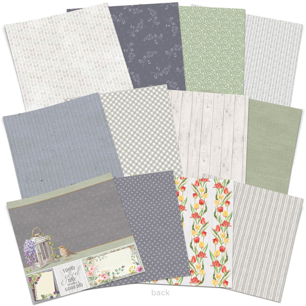 Sparrow Hill Paper Pad size 12x12 inches. These beautiful Italian made Ciao Bella Creative Pads are coordinated sets. Fun designs for cut-out and matching papers for your next decoupage craft project. 190 gsm weight