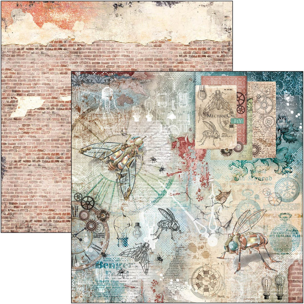 Engine of the Future Paper Pad. These beautiful Italian made Ciao Bella Creative Pads are coordinated sets containing fun designs for cut-out and matching papers for your next decoupage craft project