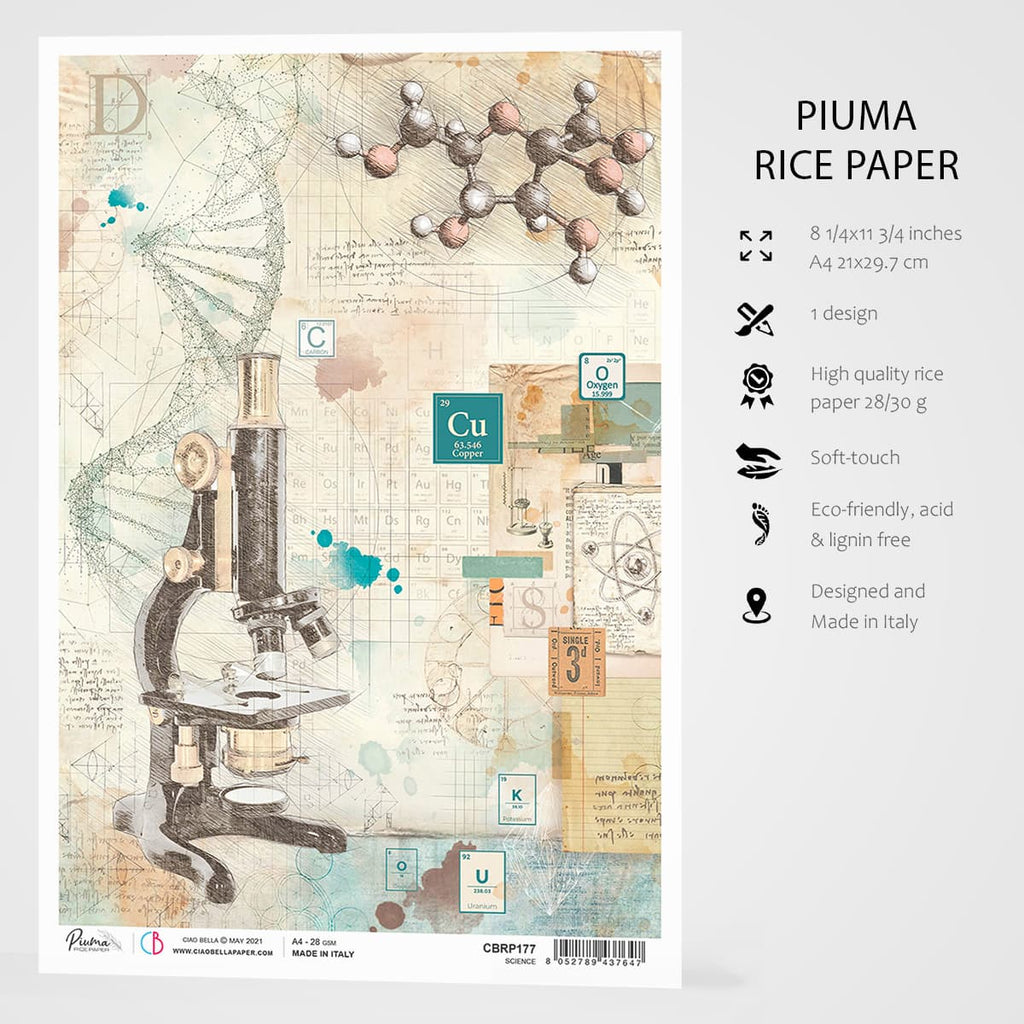 Shop Ciao Bella Science Rice Paper Crafting Scrapbooking Mixed Media