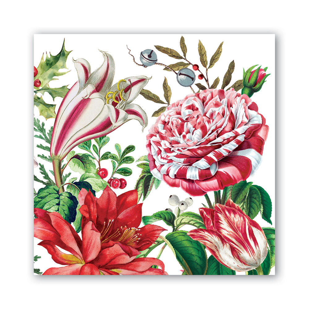 These Christmas Bouquet Decoupage Paper Napkins are Imported from Europe. Ideal for Decoupage Crafting
