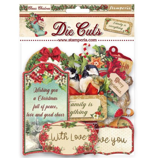 Stamperia Classic Christmas Die cuts; assorted sizes. While you need the perfect paper to start your project, you also need the perfect embellishment to finish your projec