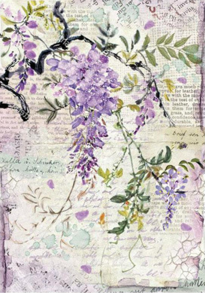 Stamperia Rice Paper Sheet A4-Bouquet, Provence