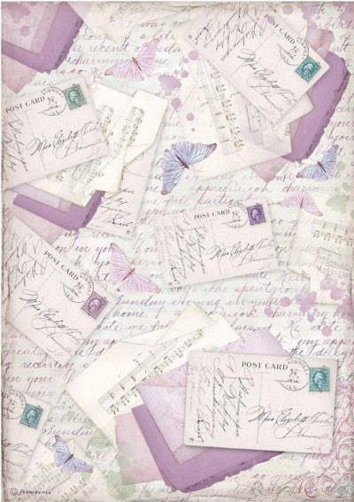Stamperia Provence Letters A4 Rice Papers are of Exquisite Quality for Decoupage Art. Vibrant colorful patterns. Thin yet durable. Imported from Europe. Ideal for Scrapbooking, Mixed Media