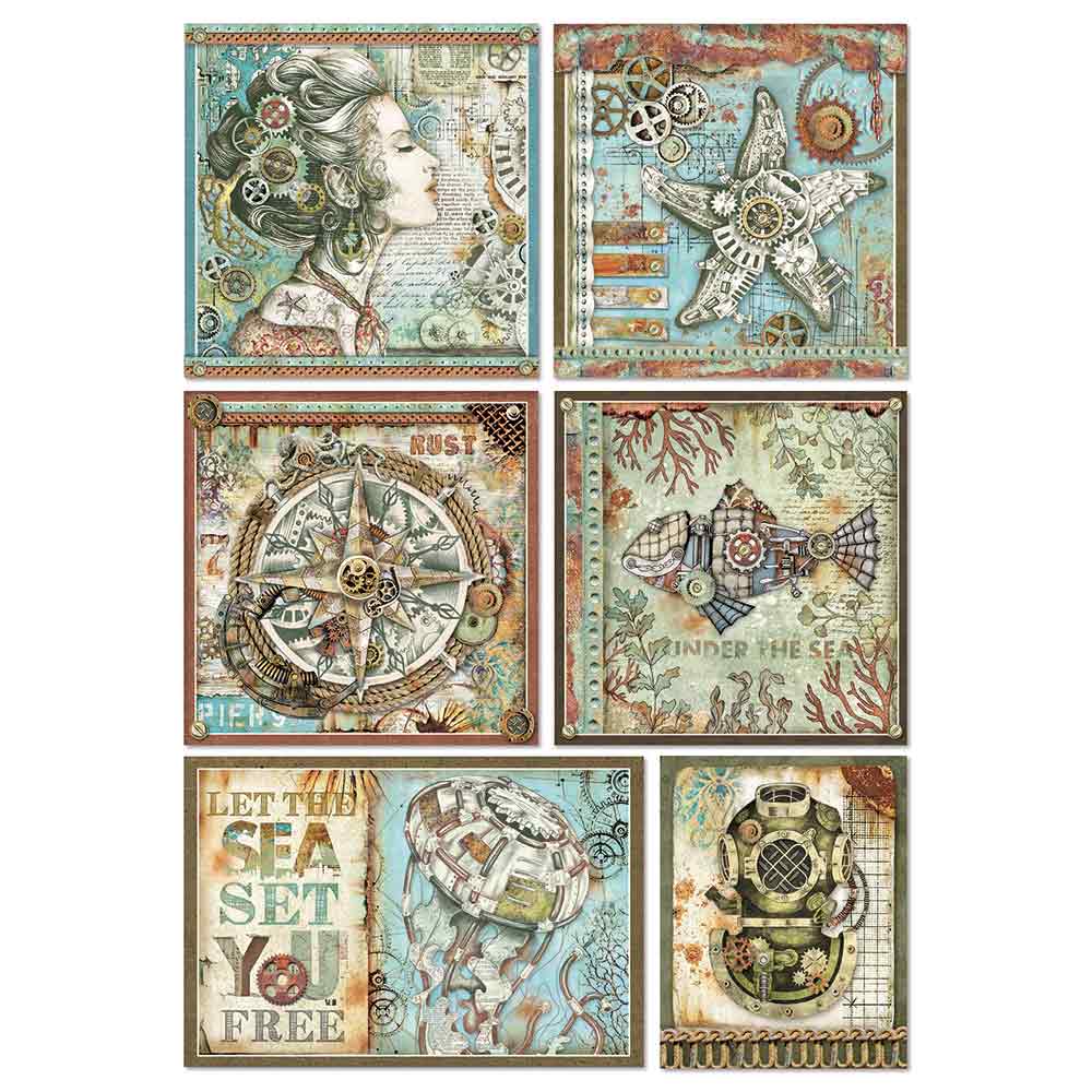 Shop Beautiful Sea World Stamperia Rice Paper for Crafting, Scrapbooking, Journaling, Cardmaking