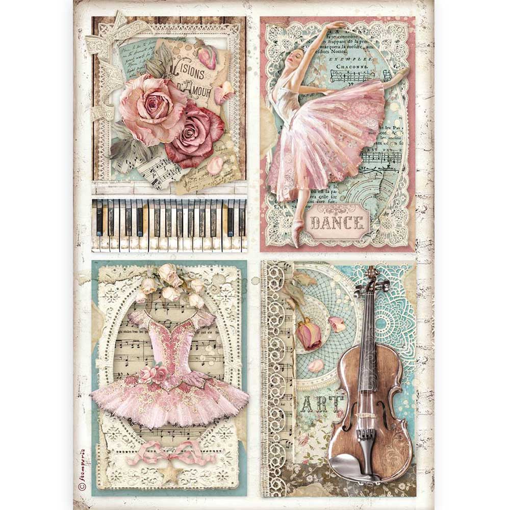 Beautiful Passion Cards Stamperia A4 Rice Papers are of Exquisite Quality for Decoupage crafts. Thin yet durable. Imported from Europe. Beautiful colors, great patterns, exceptional strength. 