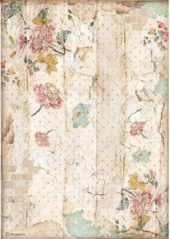 Stamperia Alice Wall Texture A4 Rice Papers are of Exquisite Quality for Decoupage crafts. Thin yet durable. Imported from Europe. Beautiful colors, great patterns. Ideal for Scrapbooking