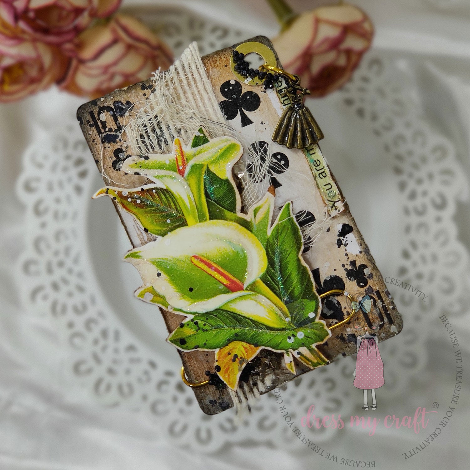 Shop Vintage Flowers Dress My Craft Transfer Me Papers for DIY Crafts –  Decoupage Napkins.Com