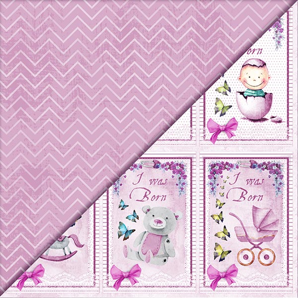 Shop Pink Baby Girl Children Scrapbooking Paper for Journaling, Decoupage, Mixed Media