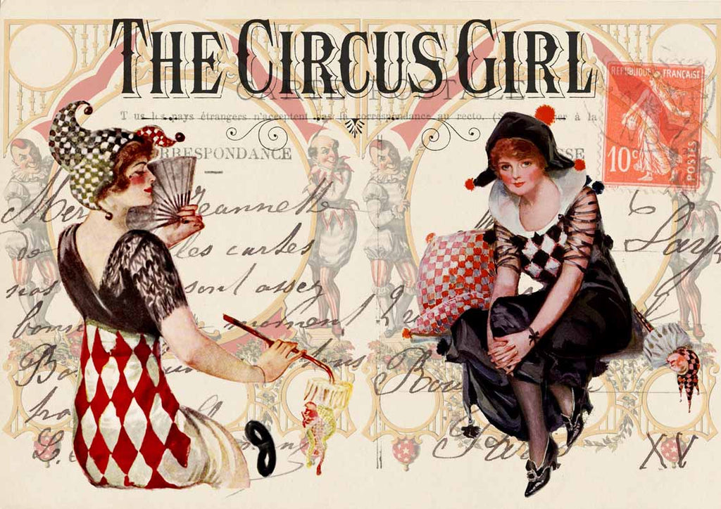Shop Iveta's Circus Girls Decoupage Queen A3 Rice Paper for Decoupage