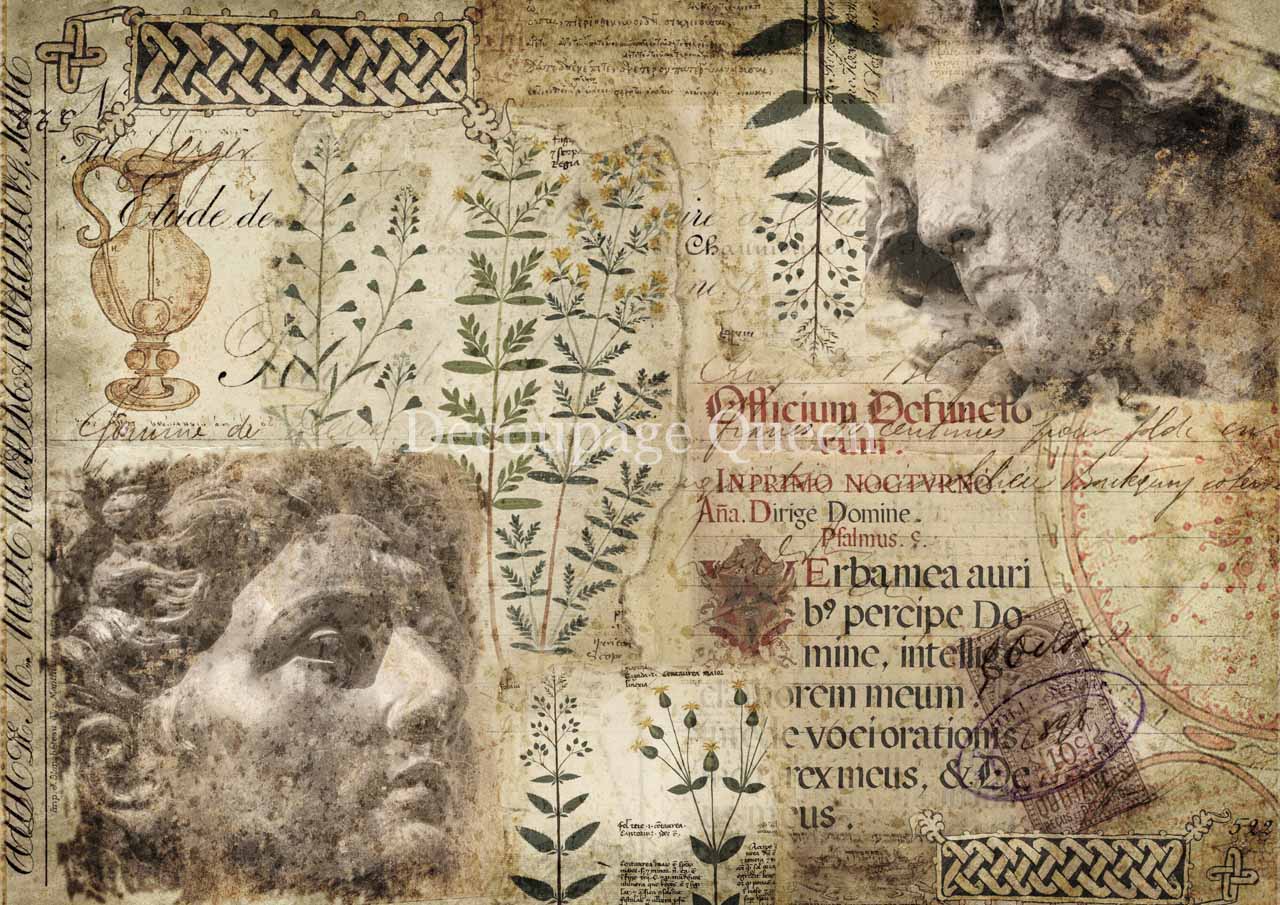 Roman Style Paper Shop Decoupage Queen A4 Rice Paper for Decoupage – Decoupage Napkins.Com