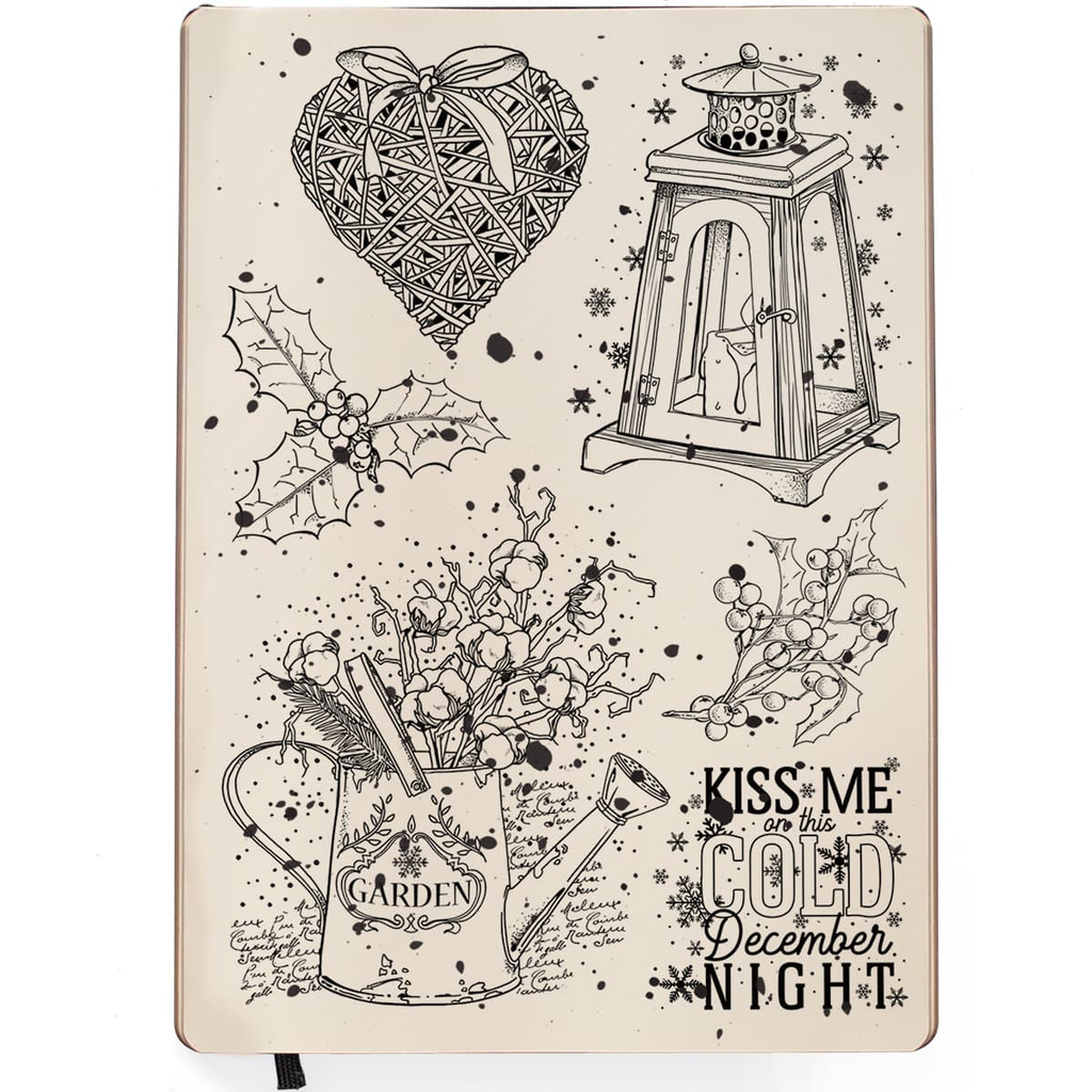 Mass Producible Card Making - How to Rubber Stamp KISS Card 