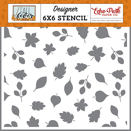 Echo Park Fall Fever Leaf Pile Stencils are perfect for using on mixed media, card making, scrapbooking, textile art and so much more. They are made from durable mylar