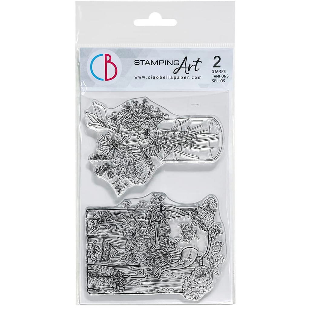 Ciao Bella clear Photopolymer Stamps for Scrapbooking, Decoupage, Mixed Media, Art Journaling, Card makingCiao Bella clear Photopolymer Stamps for Scrapbooking, Decoupage, Mixed Media, Art Journaling, Card making