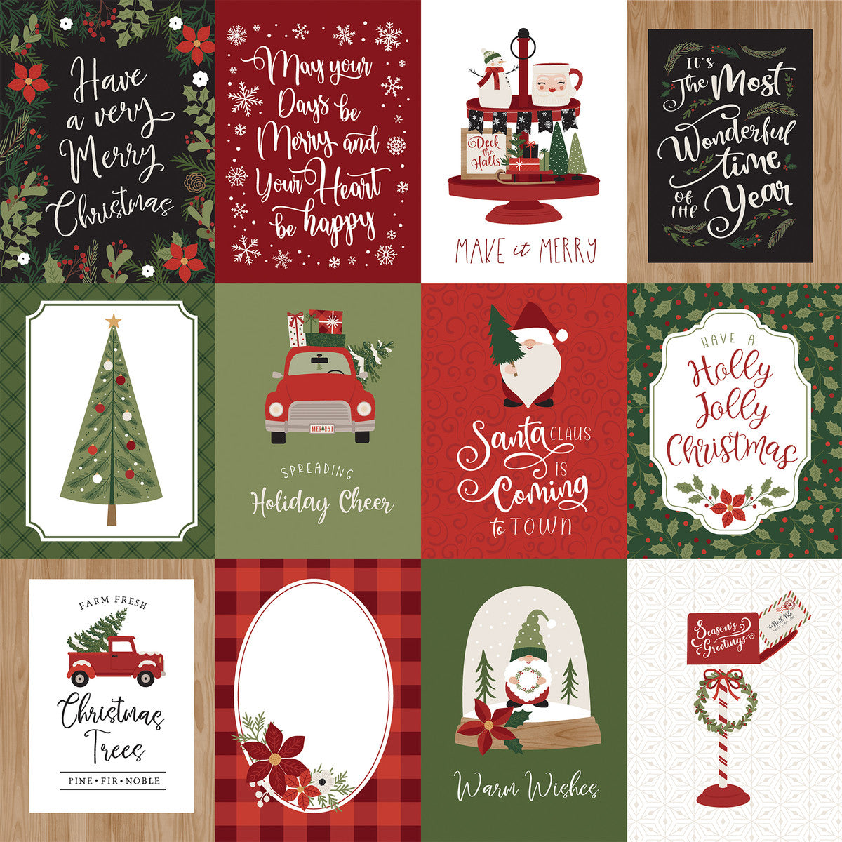 Echo Park Gnome for Christmas 12 echo-park-gnome-for-christmas-12-x12-journaling-card-290005-decoupage-napkins-com