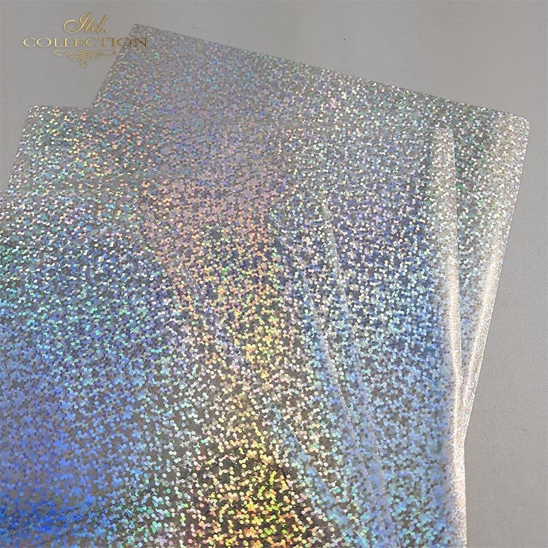 ITD Collection - Termoton Foil Sheets 6"x6" 5/Pkg - Glitter Silver Metallic. Add shimmer and shine to any project. This pack of 10 sheets can add a metallic element to your projects with or without the use of hot foiling