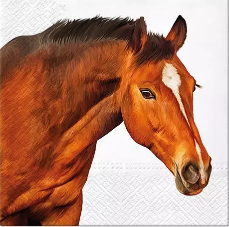 These Horse Head Decoupage Paper Napkins are of exceptional quality and imported from Europe. Ideal for Decoupage Crafting, DIY craft projects, Scrapbooking, Mixed Media, Art Journaling