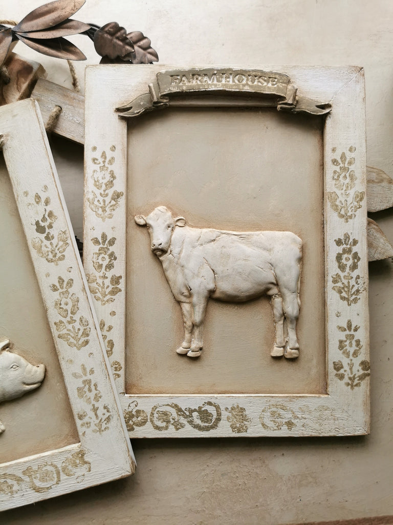 ReDesign with Prima - Decor Mold 5x8 Pattern: Farm Animals. Heat resistant and food safe. Breathe new life into your furniture, frames, plaques, boxes, scrapbooks, journals