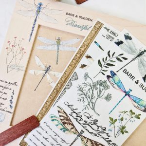 ReDesign with Prima Spring Dragonfly Decor Transfers® are easy to use rub-on transfers for Furniture and Mixed Media uses. Simply peel, rub-on and transfer