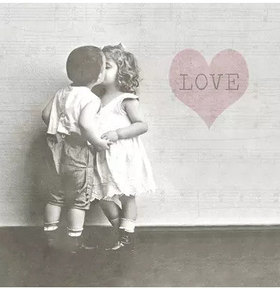 These Kissing Couple Vintage Decoupage Paper Napkins are of exceptional quality and imported from Europe. Ideal for Decoupage Crafting, DIY craft projects, Scrapbooking