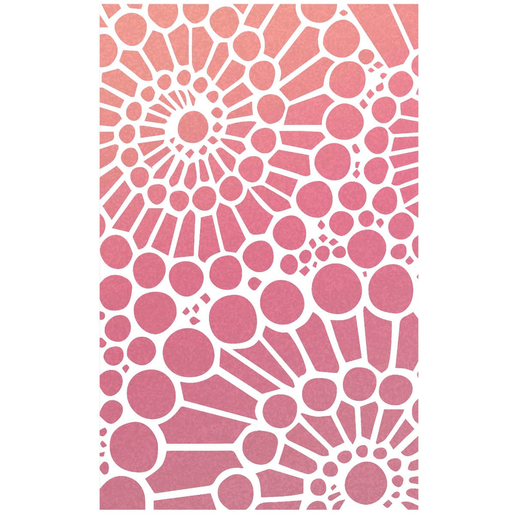 Shop Double Spiral Stencil Art line. Designed to add layering textures and designs to your projects. It collects different styles, mostly inspired by Ciao Bella's Scrapbooking paper and Rice Paper collections