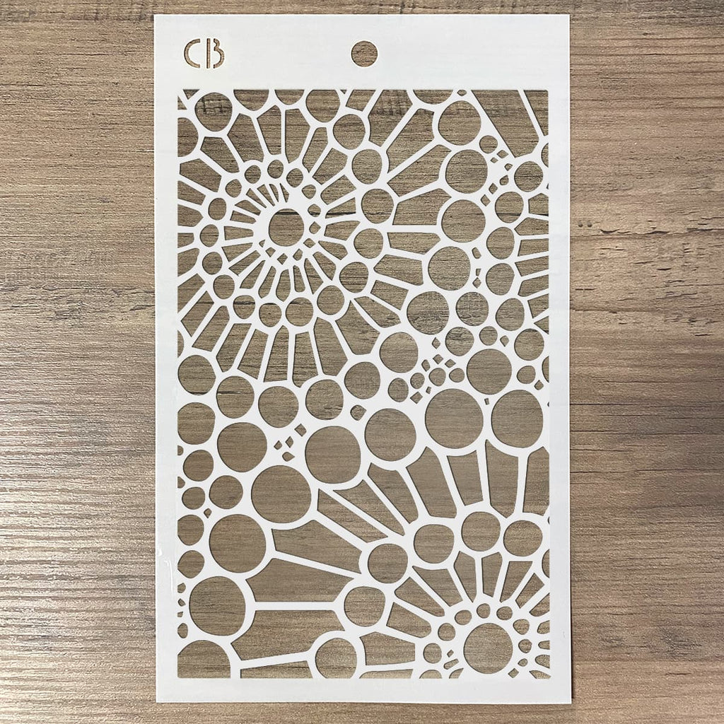 Shop Double Spiral Stencil Art line. Designed to add layering textures and designs to your projects. It collects different styles, mostly inspired by Ciao Bella's Scrapbooking paper and Rice Paper collections