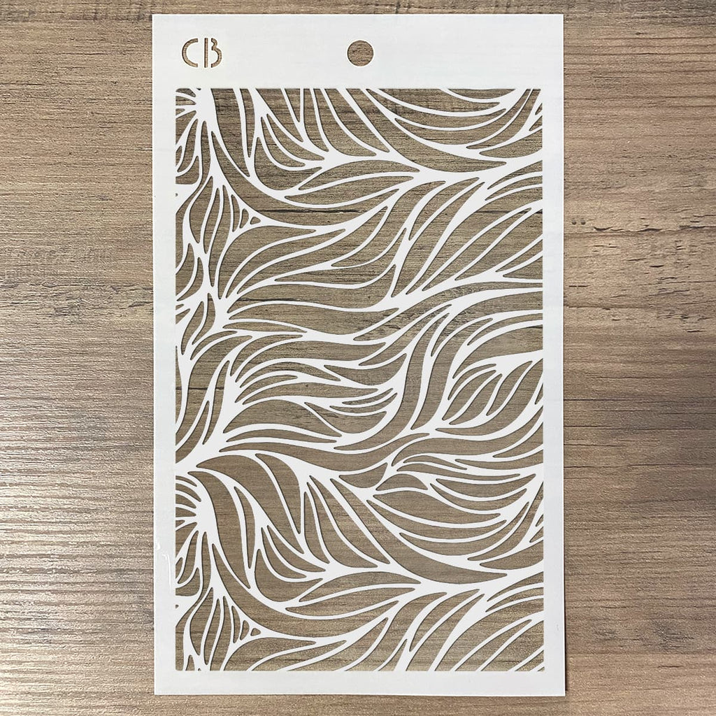 Shop Waves Stencil Art line. Designed to add layering textures and designs to your projects. It collects different styles, mostly inspired by Ciao Bella's Scrapbooking paper and Rice Paper collections