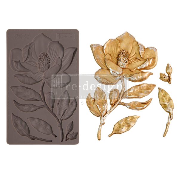 ReDesign with Prima Magnolia Flower silicone Mould 5x8