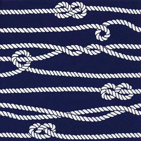 These blue and white Marine Rope Decoupage Paper Napkins are Exceptional quality and imported from Europe. Ideal for Decoupage Crafting, DIY craft projects, Scrapbooking, Mixed Media, Art Journaling