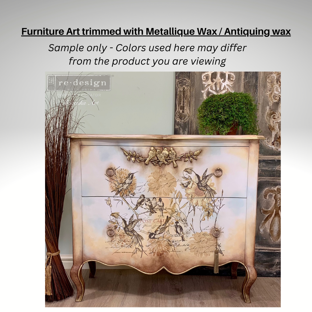 Prima Marketing Finnabair Art Alchemy Metallique Wax - Sweet Rose .68 Oz Metallic Beeswax Paste For Crafts