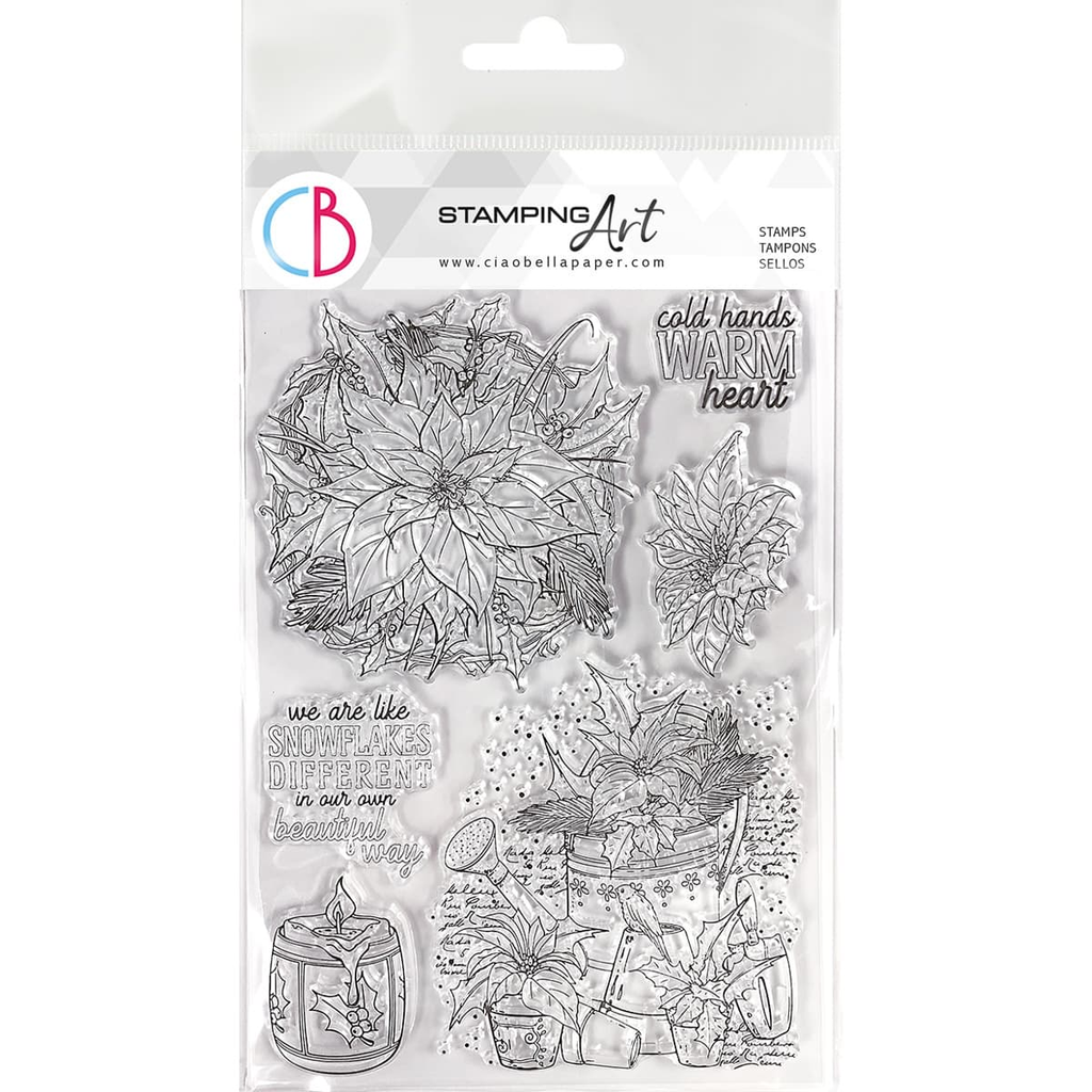 Ciao Bella clear Photopolymer Stamps for Scrapbooking, Decoupage, Mixed Media, Art Journaling, Card making