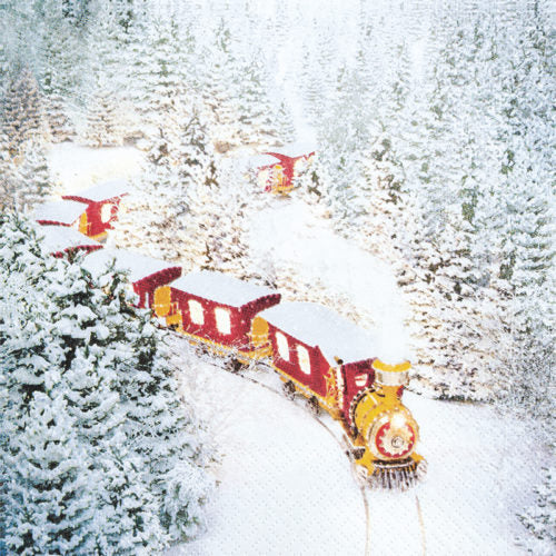 These Polar Express Christmas Decoupage Paper Napkins are Imported from Europe. Ideal for Decoupage Crafting