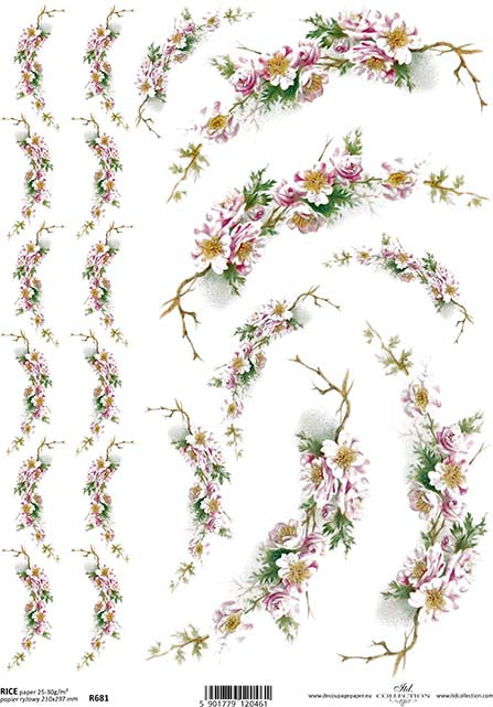 Shop  Pink Vines ITD Collection Rice Paper for Crafting, Scrapbooking, Journaling, Cardmaking