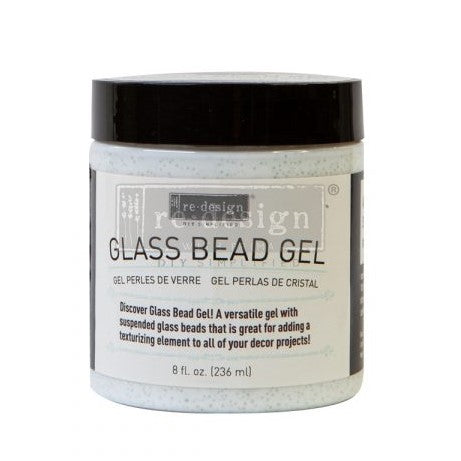 Glass Bead - Decoupage Gel 7.8 oz Jar, by ReDesign with Prima