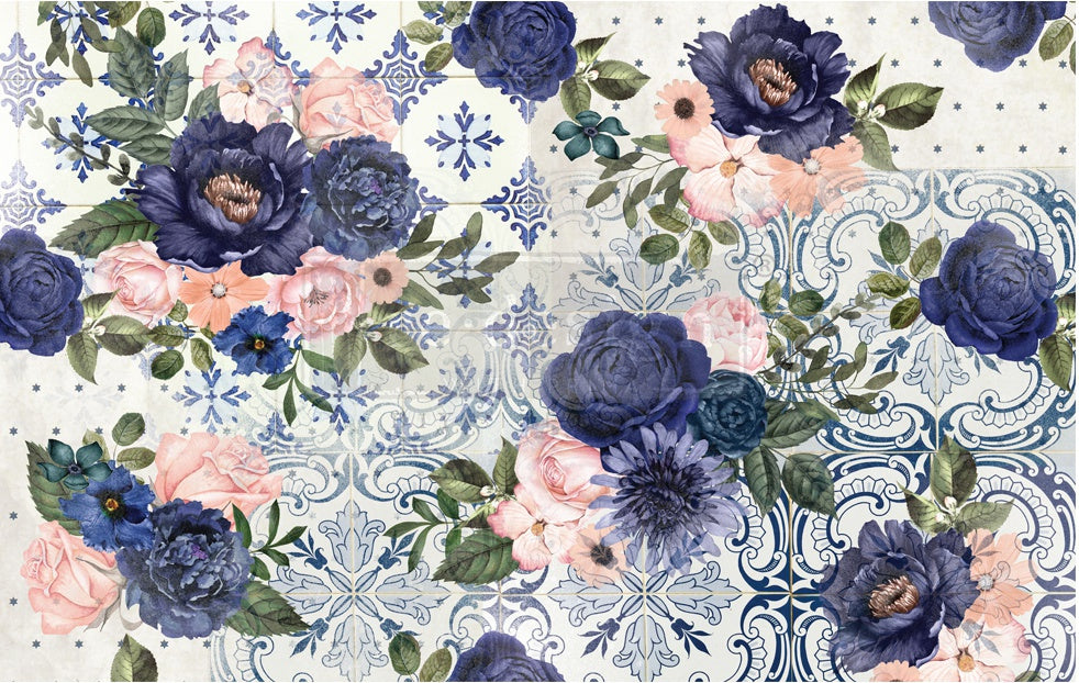 Blush Floral Tissue Paper