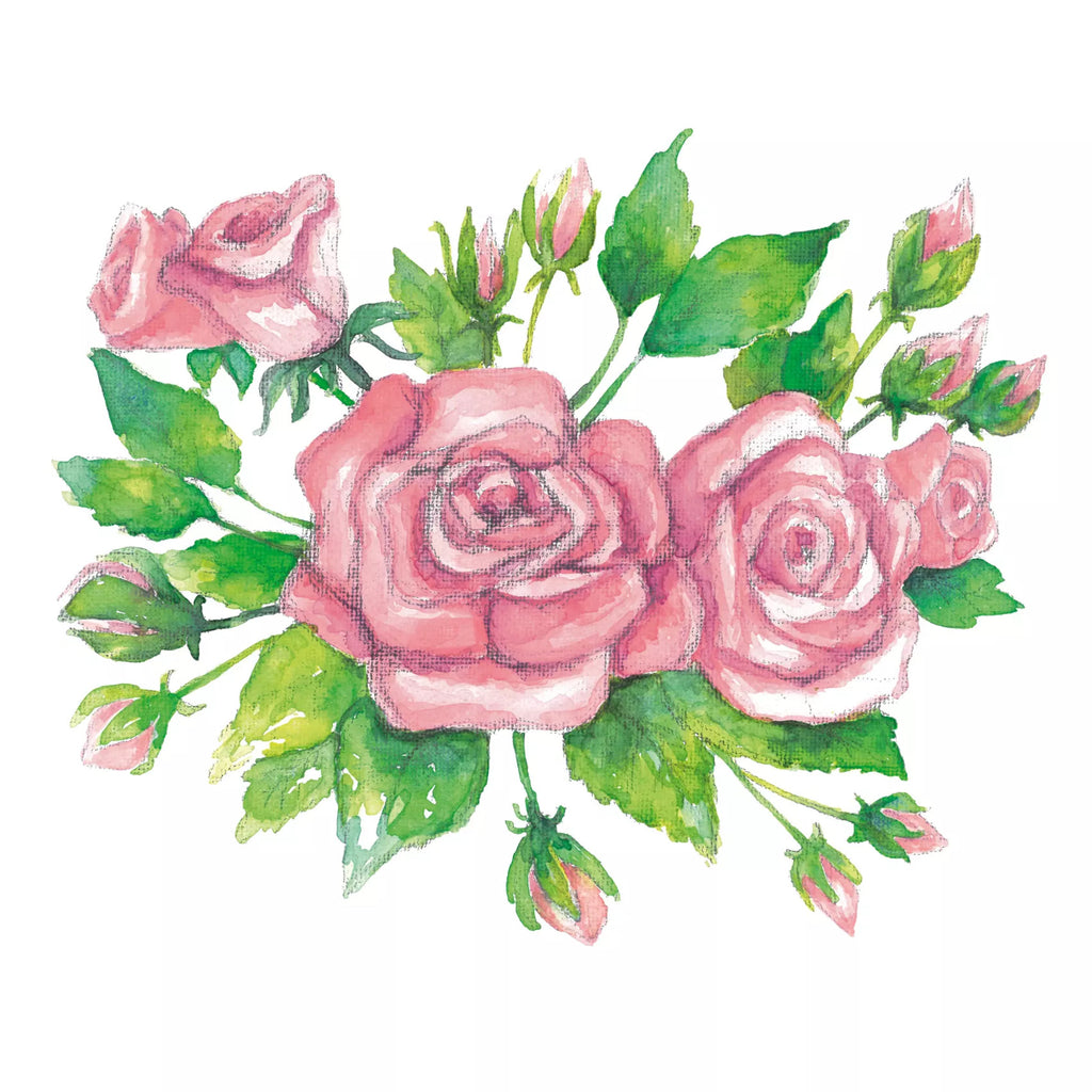 These Pink Rose Garden Decoupage Paper Napkins are of exceptional quality. Imported from Europe. 3-ply, silky feel, and vivid ink colors. Ideal for Decoupage Crafting, DIY craft projects, Scrapbooking