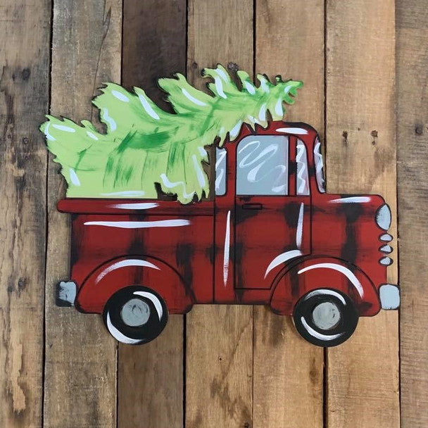 Christmas Tree in Truck - Wood Shape 10" Find top quality MDF wood craft cut outs for decoupage. Wooden shapes make great home décor projects