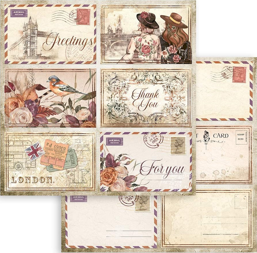 Beautiful Our Way Stamperia Scrapbooking Paper Set. These beautiful high quality papers by Stamperia are themed sets with coordinating designs. They are 190g weight
