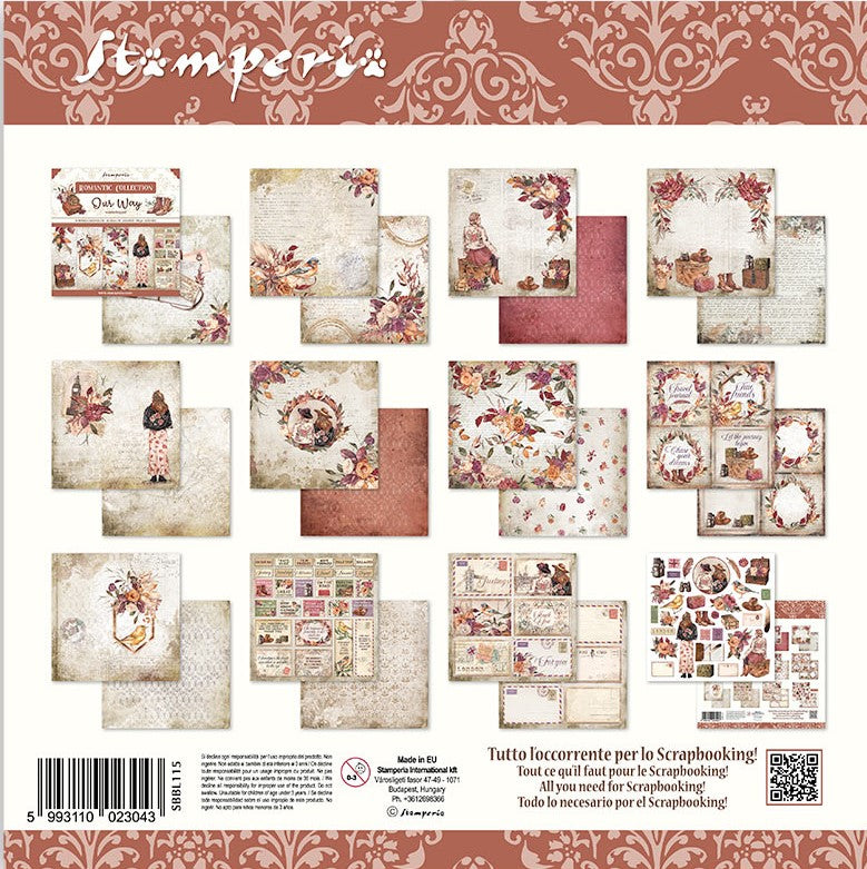 Stamperia Romantic Our Way Paper Pad 12x12