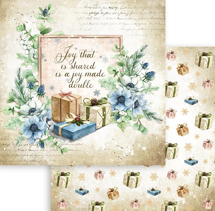 Beautiful Cozy Winter Stamperia Scrapbooking Paper Set. These beautiful high quality papers by Stamperia are themed sets with coordinating designs.