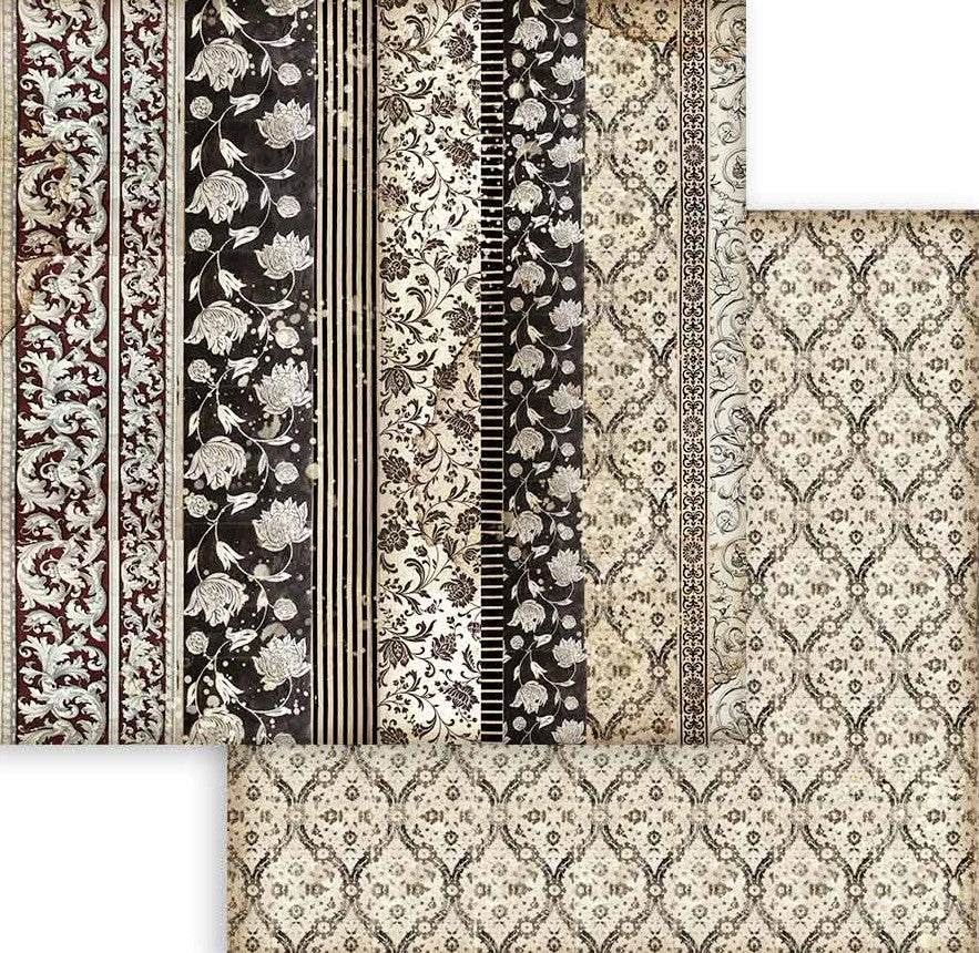 Beautiful Desire Stamperia Scrapbooking Paper Set. These beautiful high quality papers by Stamperia are themed sets with coordinating designs